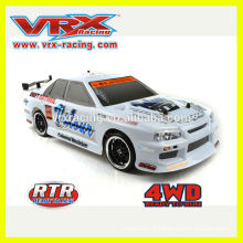 RC carro com sistema de luz 1:10th carro rc, modelo do rc, carro do rc de turing, 4WD carro elétrico, VRX marca carro.